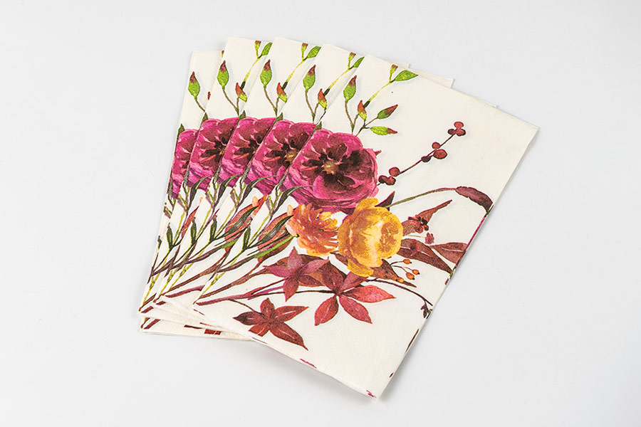 Servilleta de papel floral Servilleta de papel floral