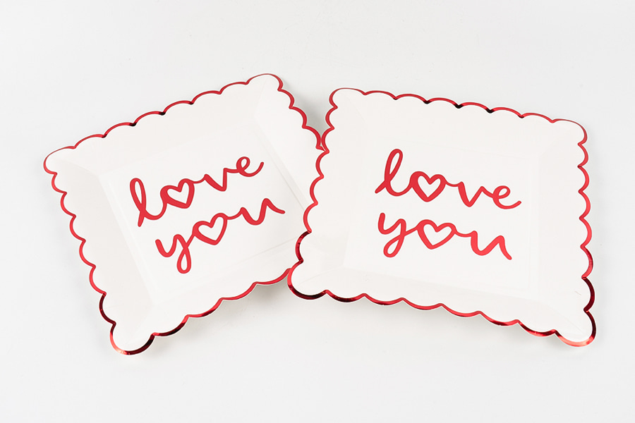 Platos de papel en forma de onda Platos de papel en forma de onda